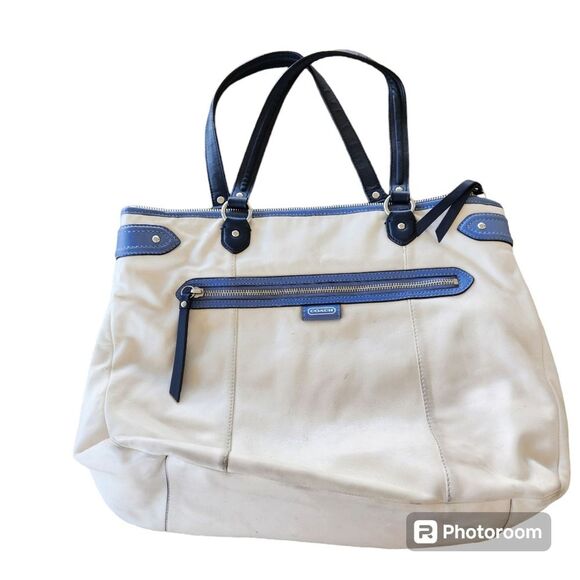 Coach Daisy Spectator Emma Tote Classic Nautical City Simple French Career Basic - Picture 1 of 6